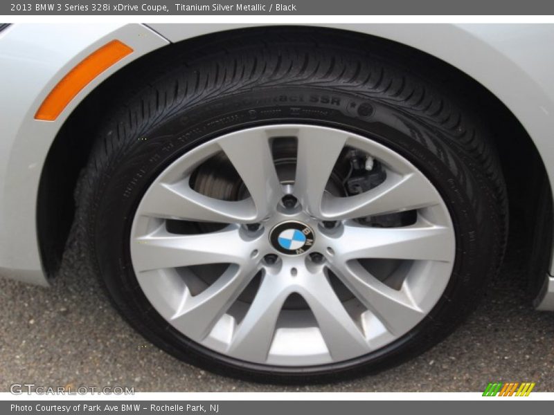 Titanium Silver Metallic / Black 2013 BMW 3 Series 328i xDrive Coupe