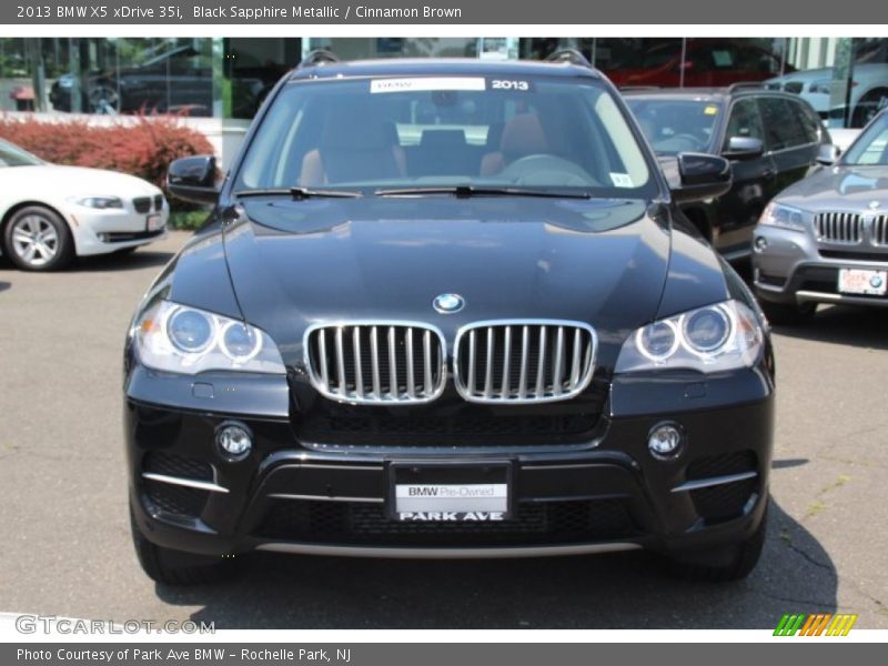 Black Sapphire Metallic / Cinnamon Brown 2013 BMW X5 xDrive 35i