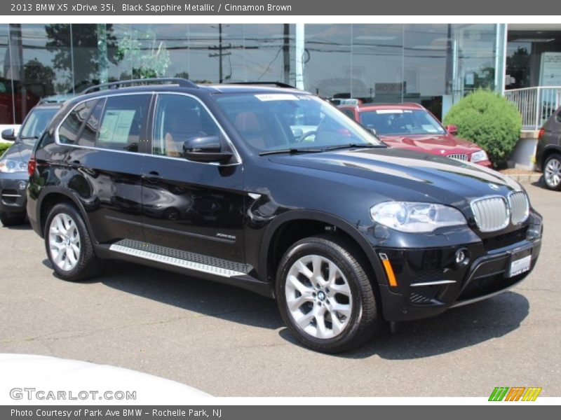 Black Sapphire Metallic / Cinnamon Brown 2013 BMW X5 xDrive 35i