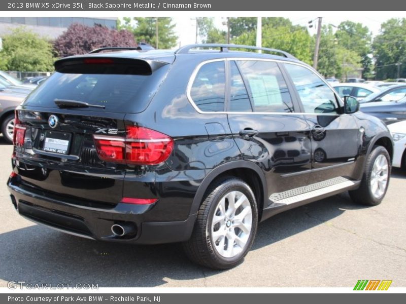 Black Sapphire Metallic / Cinnamon Brown 2013 BMW X5 xDrive 35i