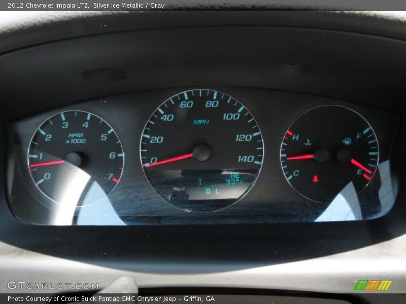 Silver Ice Metallic / Gray 2012 Chevrolet Impala LTZ