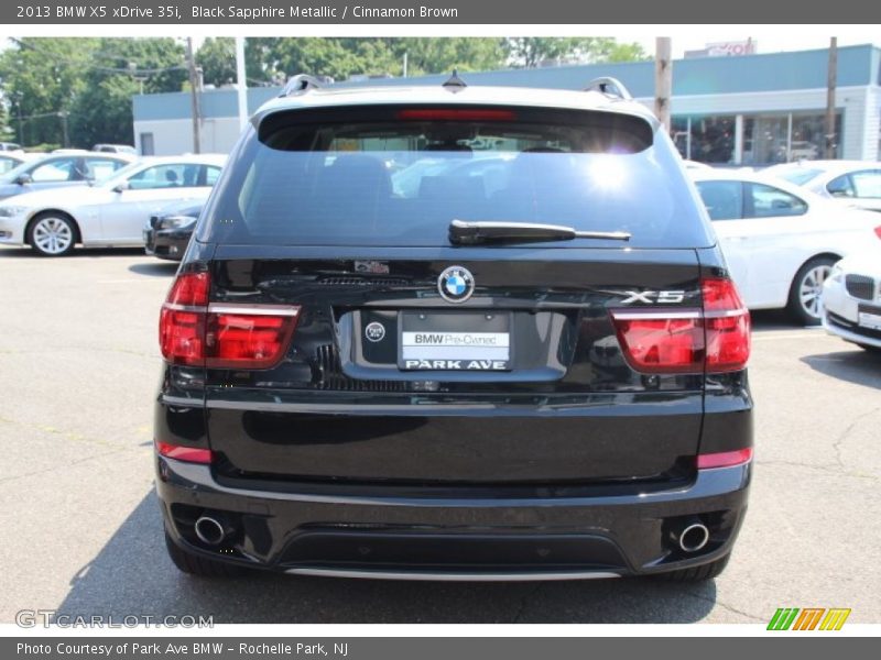 Black Sapphire Metallic / Cinnamon Brown 2013 BMW X5 xDrive 35i