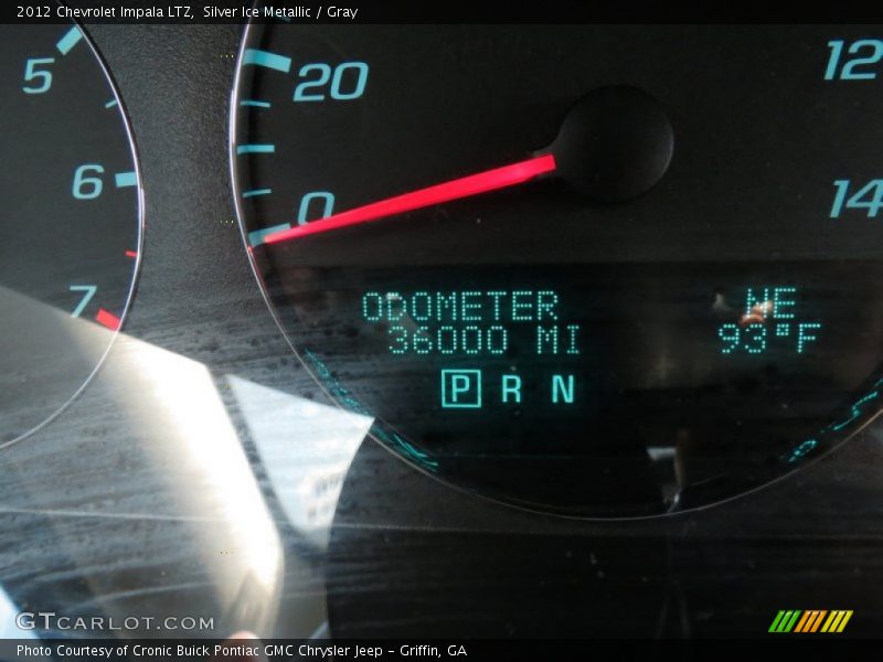 Silver Ice Metallic / Gray 2012 Chevrolet Impala LTZ