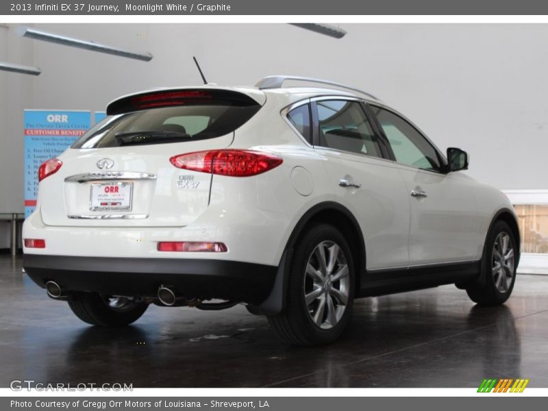 Moonlight White / Graphite 2013 Infiniti EX 37 Journey