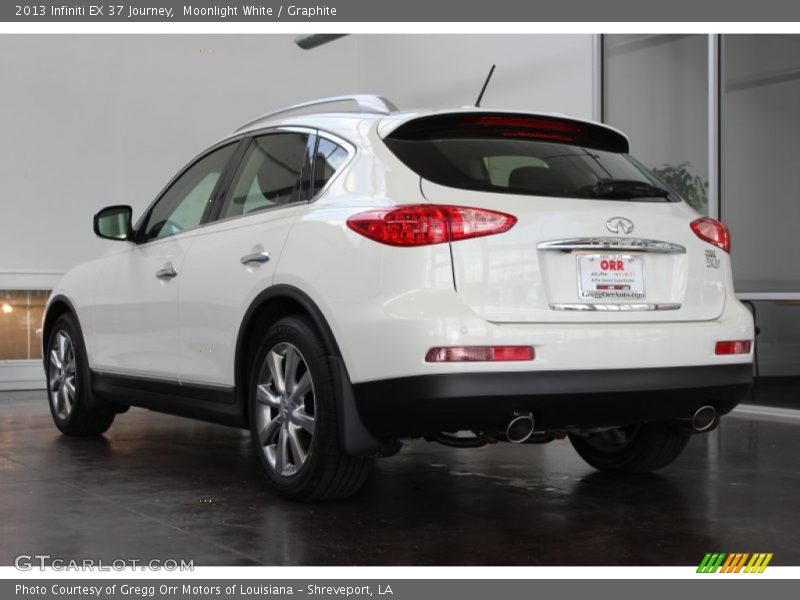 Moonlight White / Graphite 2013 Infiniti EX 37 Journey