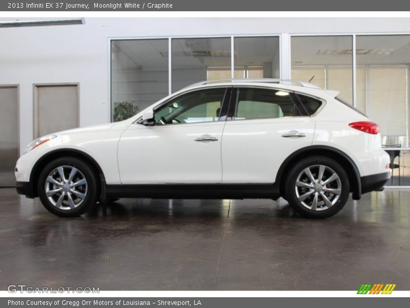 Moonlight White / Graphite 2013 Infiniti EX 37 Journey