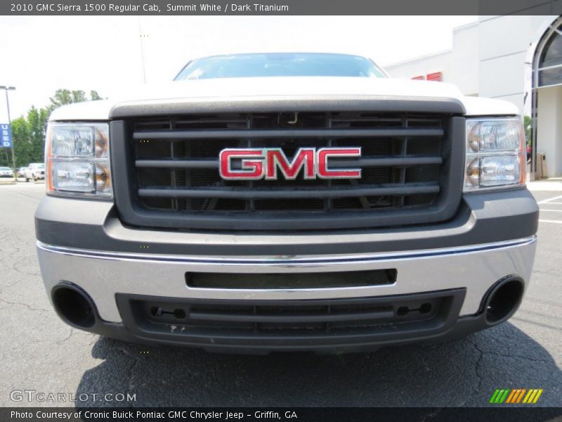Summit White / Dark Titanium 2010 GMC Sierra 1500 Regular Cab