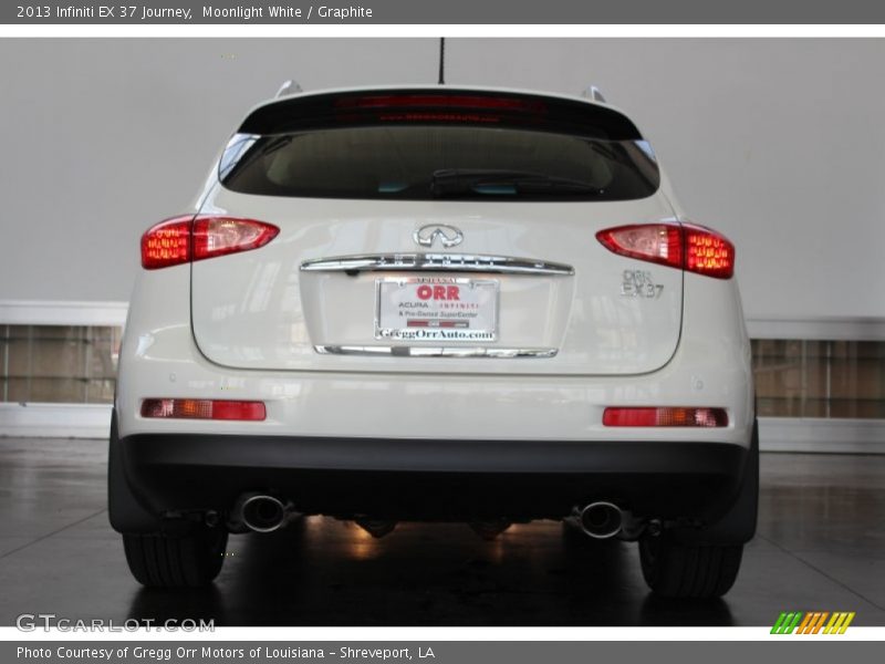 Moonlight White / Graphite 2013 Infiniti EX 37 Journey