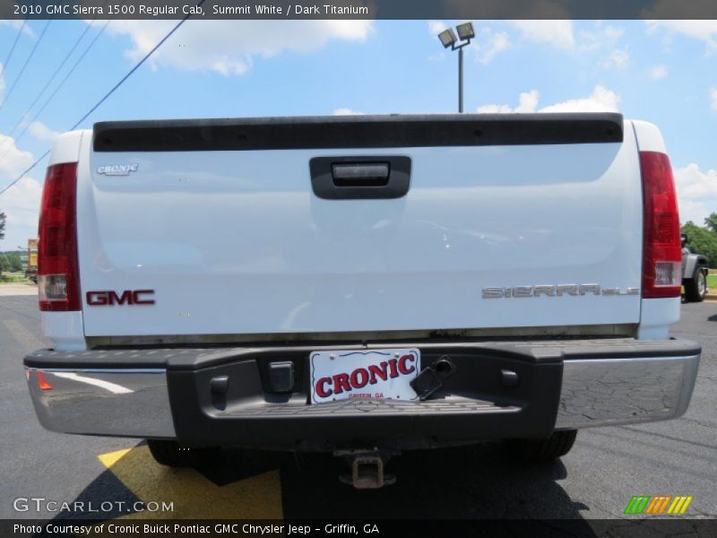 Summit White / Dark Titanium 2010 GMC Sierra 1500 Regular Cab