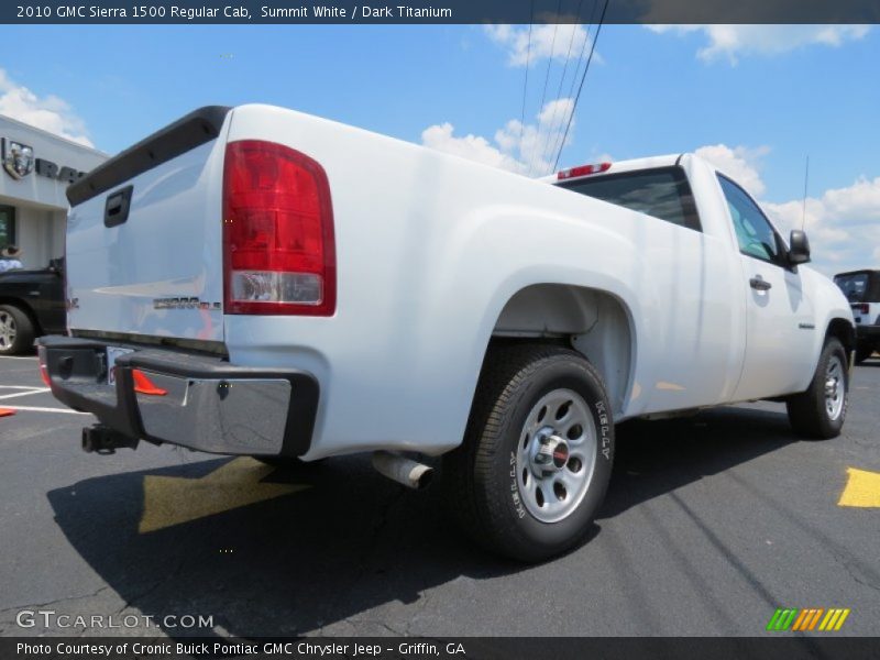 Summit White / Dark Titanium 2010 GMC Sierra 1500 Regular Cab