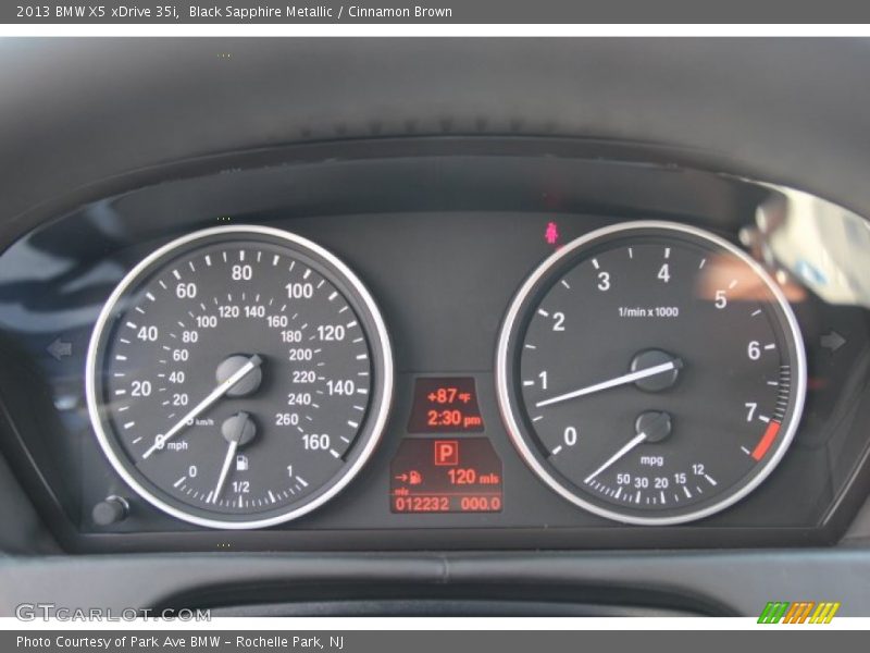 Black Sapphire Metallic / Cinnamon Brown 2013 BMW X5 xDrive 35i