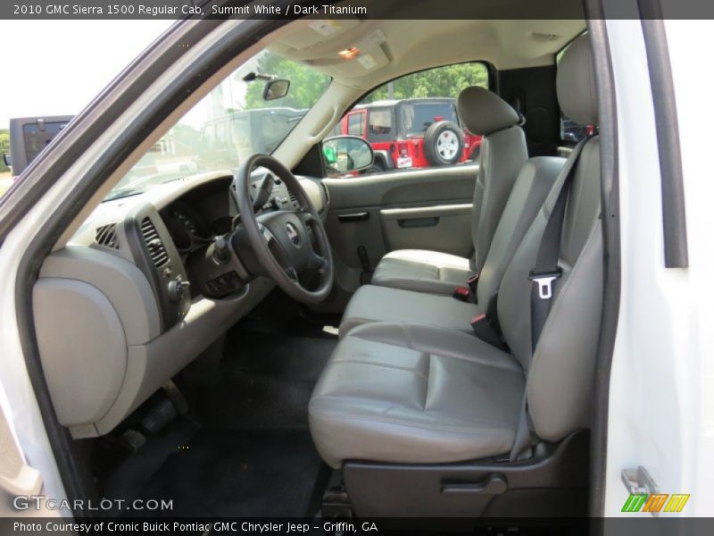 Summit White / Dark Titanium 2010 GMC Sierra 1500 Regular Cab