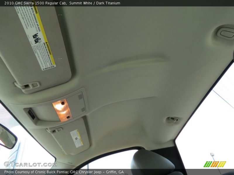 Summit White / Dark Titanium 2010 GMC Sierra 1500 Regular Cab