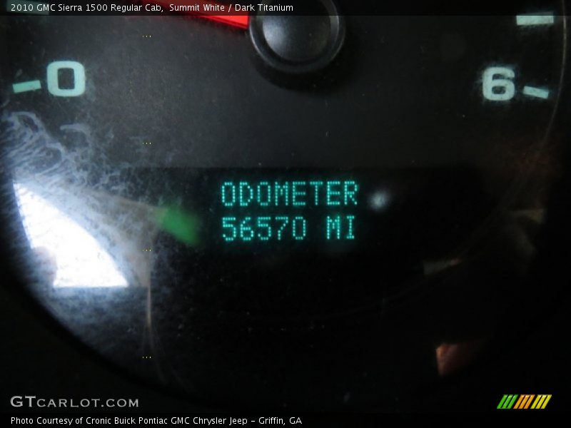 Summit White / Dark Titanium 2010 GMC Sierra 1500 Regular Cab