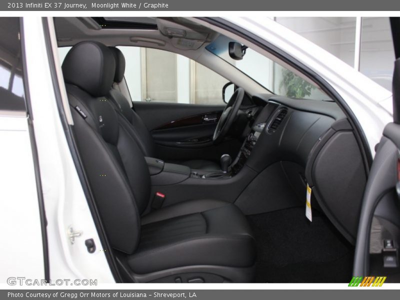 Moonlight White / Graphite 2013 Infiniti EX 37 Journey