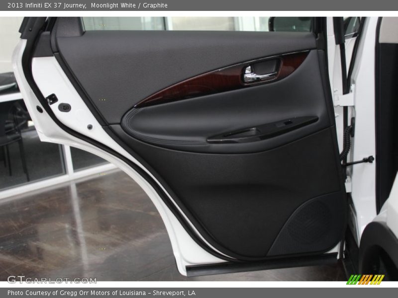 Moonlight White / Graphite 2013 Infiniti EX 37 Journey