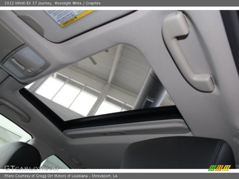 Moonlight White / Graphite 2013 Infiniti EX 37 Journey