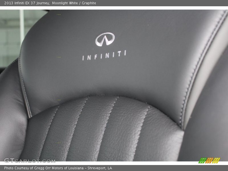 Moonlight White / Graphite 2013 Infiniti EX 37 Journey