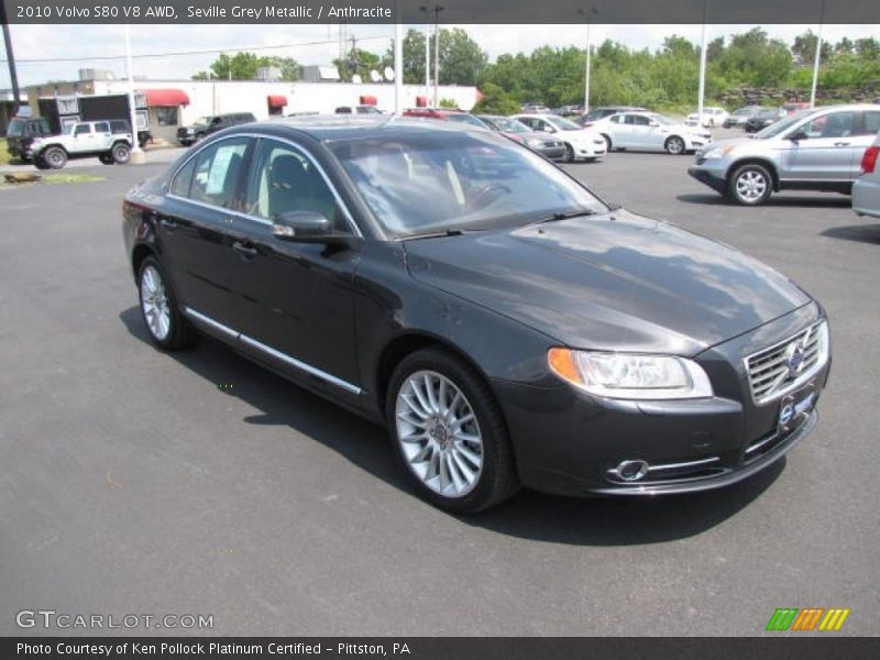 Seville Grey Metallic / Anthracite 2010 Volvo S80 V8 AWD
