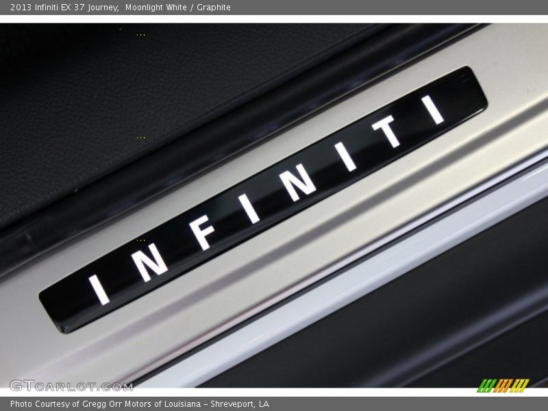 Moonlight White / Graphite 2013 Infiniti EX 37 Journey