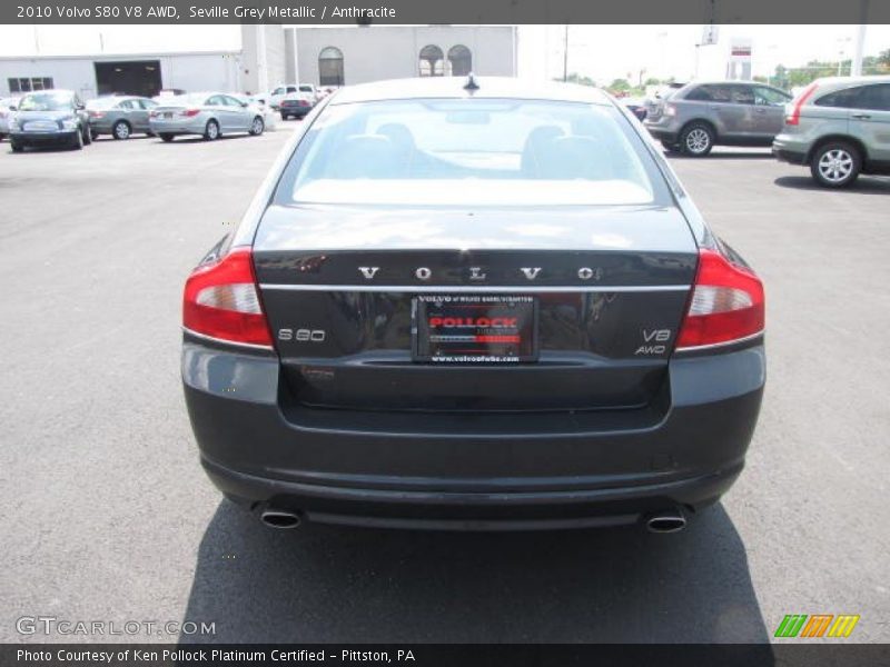 Seville Grey Metallic / Anthracite 2010 Volvo S80 V8 AWD