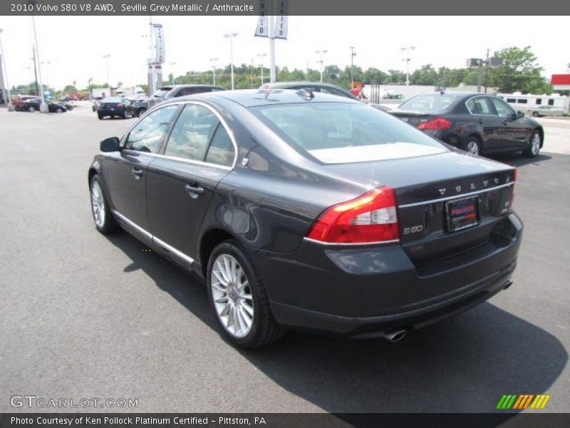 Seville Grey Metallic / Anthracite 2010 Volvo S80 V8 AWD