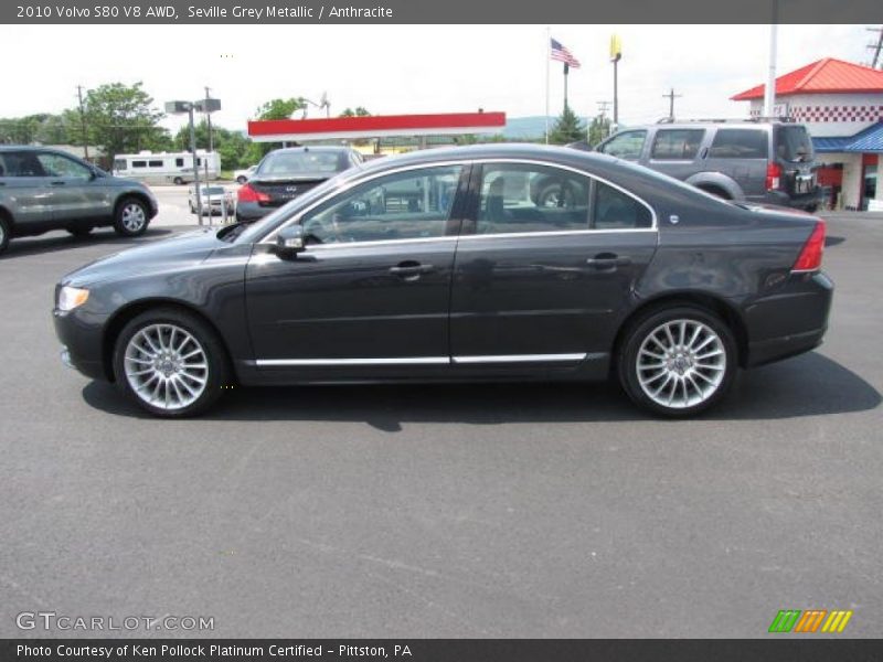 Seville Grey Metallic / Anthracite 2010 Volvo S80 V8 AWD