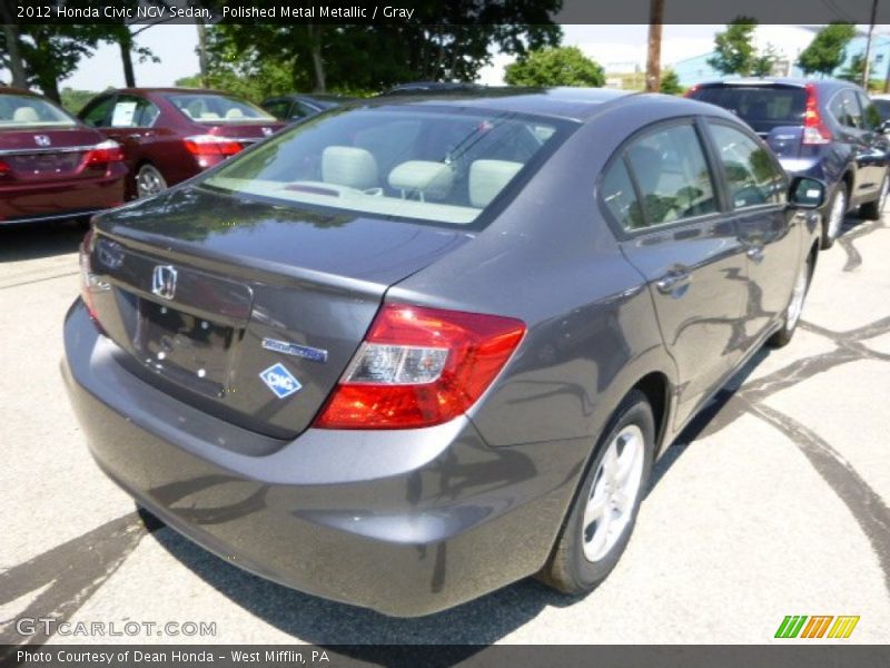 Polished Metal Metallic / Gray 2012 Honda Civic NGV Sedan