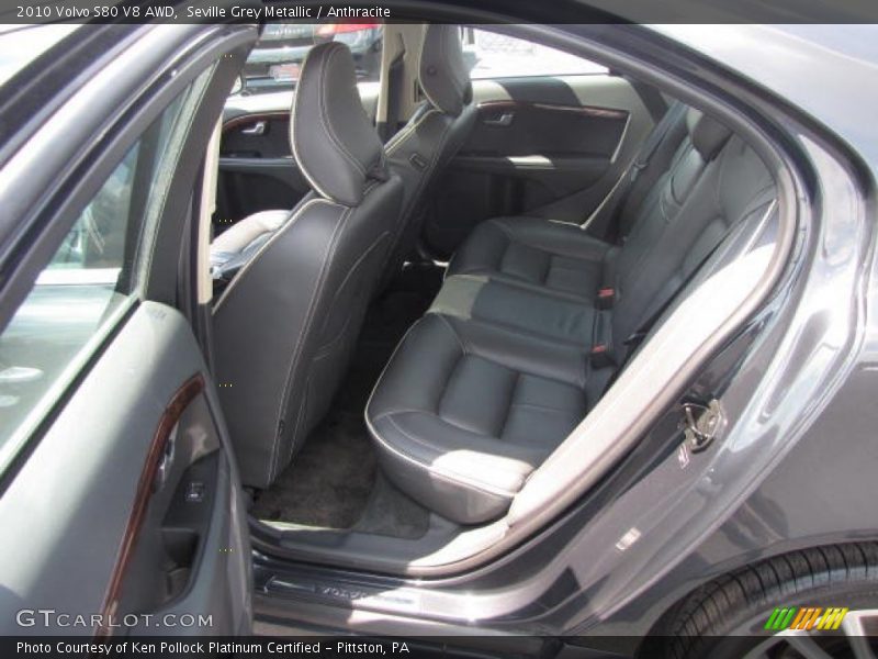 Rear Seat of 2010 S80 V8 AWD