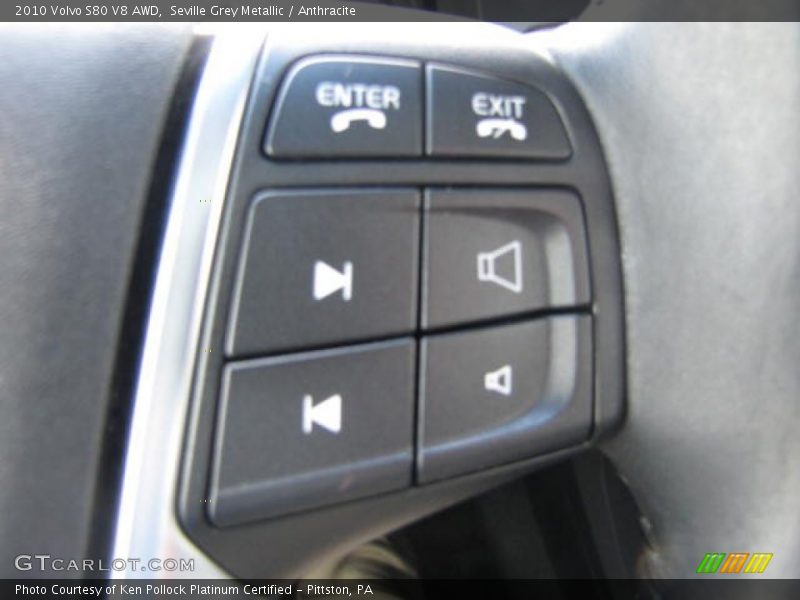 Seville Grey Metallic / Anthracite 2010 Volvo S80 V8 AWD