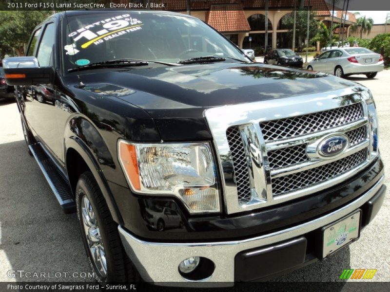 Ebony Black / Black 2011 Ford F150 Lariat SuperCrew