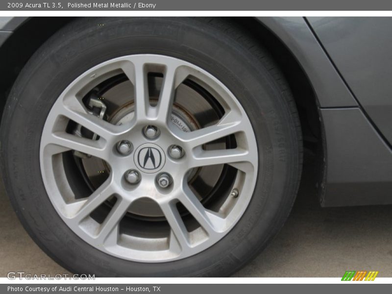 Polished Metal Metallic / Ebony 2009 Acura TL 3.5