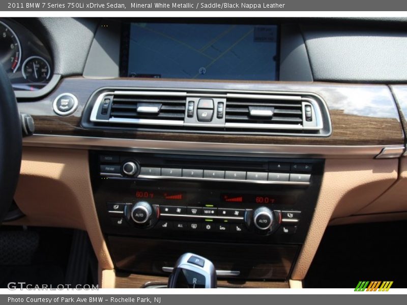 Mineral White Metallic / Saddle/Black Nappa Leather 2011 BMW 7 Series 750Li xDrive Sedan