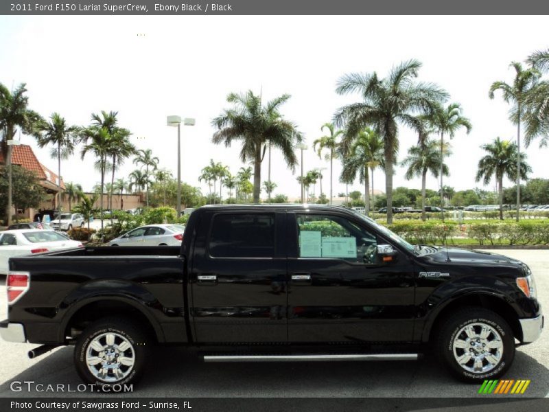 Ebony Black / Black 2011 Ford F150 Lariat SuperCrew