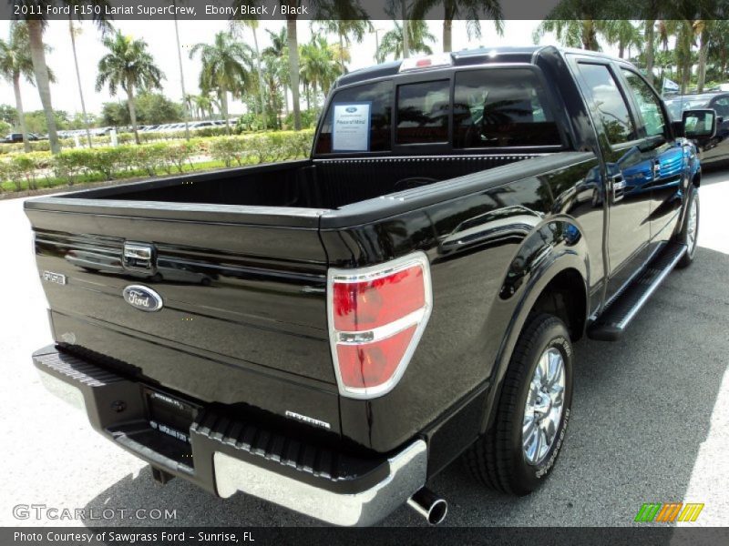 Ebony Black / Black 2011 Ford F150 Lariat SuperCrew