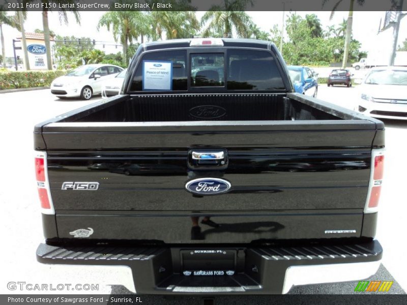 Ebony Black / Black 2011 Ford F150 Lariat SuperCrew