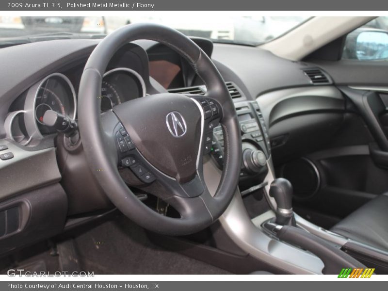 Polished Metal Metallic / Ebony 2009 Acura TL 3.5