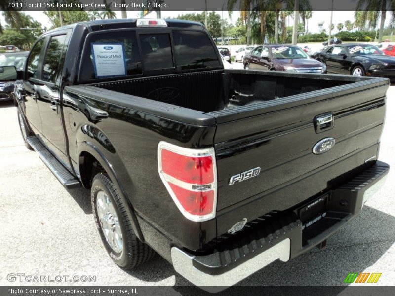 Ebony Black / Black 2011 Ford F150 Lariat SuperCrew