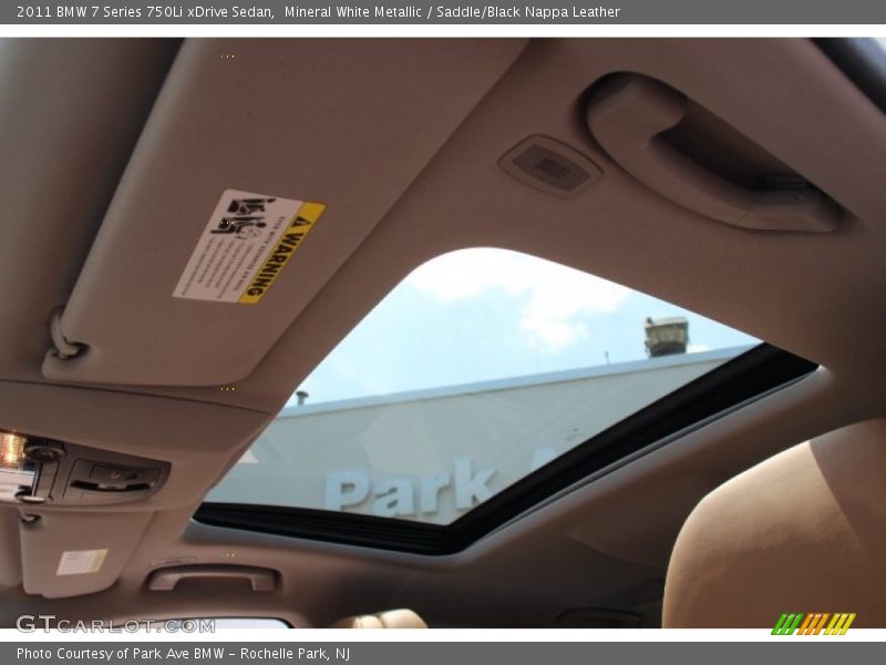 Mineral White Metallic / Saddle/Black Nappa Leather 2011 BMW 7 Series 750Li xDrive Sedan