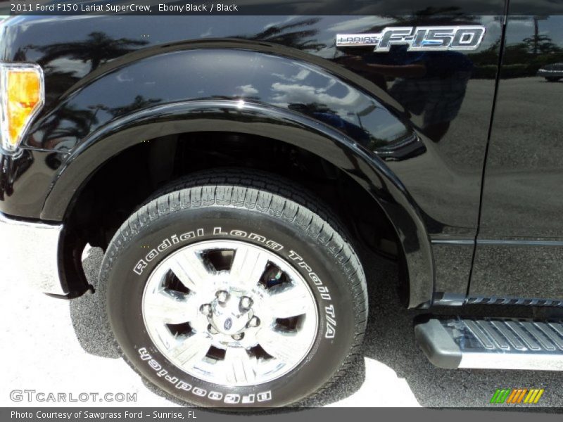 Ebony Black / Black 2011 Ford F150 Lariat SuperCrew