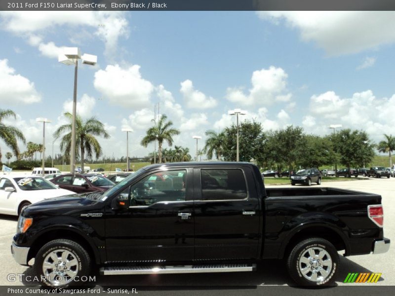Ebony Black / Black 2011 Ford F150 Lariat SuperCrew