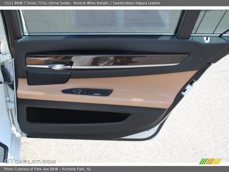 Mineral White Metallic / Saddle/Black Nappa Leather 2011 BMW 7 Series 750Li xDrive Sedan