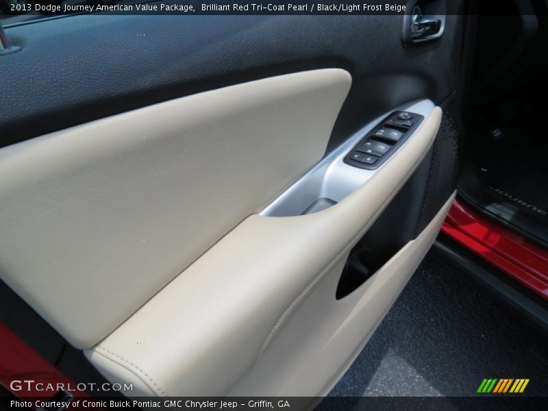 Brilliant Red Tri-Coat Pearl / Black/Light Frost Beige 2013 Dodge Journey American Value Package