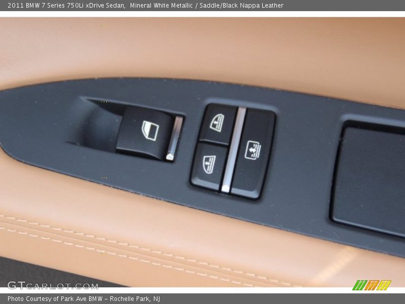Mineral White Metallic / Saddle/Black Nappa Leather 2011 BMW 7 Series 750Li xDrive Sedan