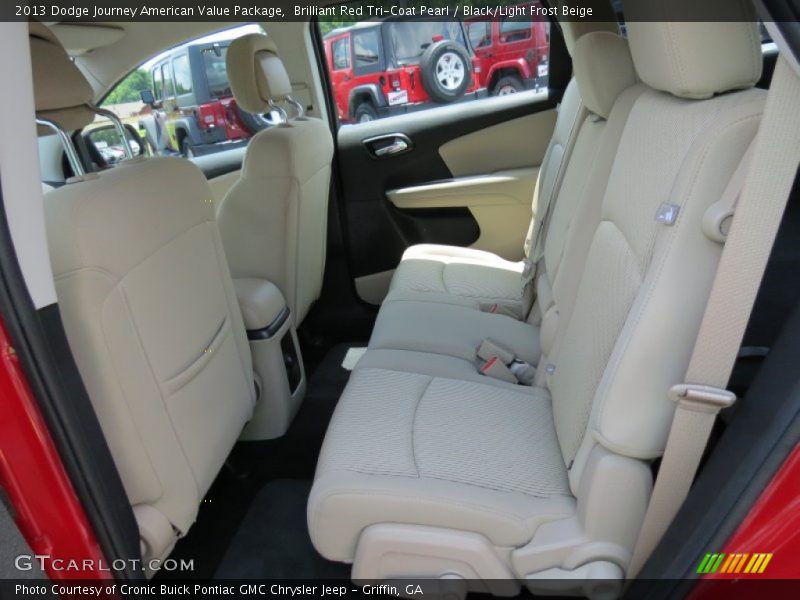 Brilliant Red Tri-Coat Pearl / Black/Light Frost Beige 2013 Dodge Journey American Value Package