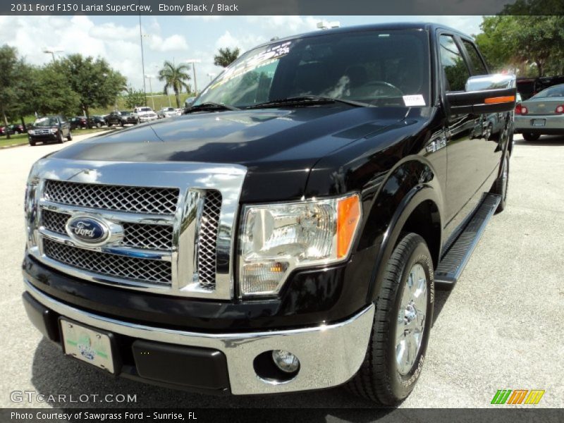 Ebony Black / Black 2011 Ford F150 Lariat SuperCrew