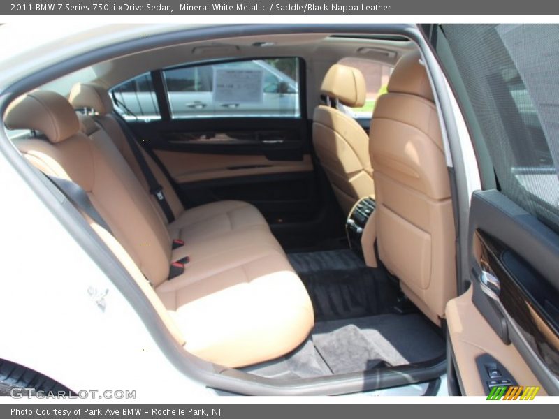 Mineral White Metallic / Saddle/Black Nappa Leather 2011 BMW 7 Series 750Li xDrive Sedan