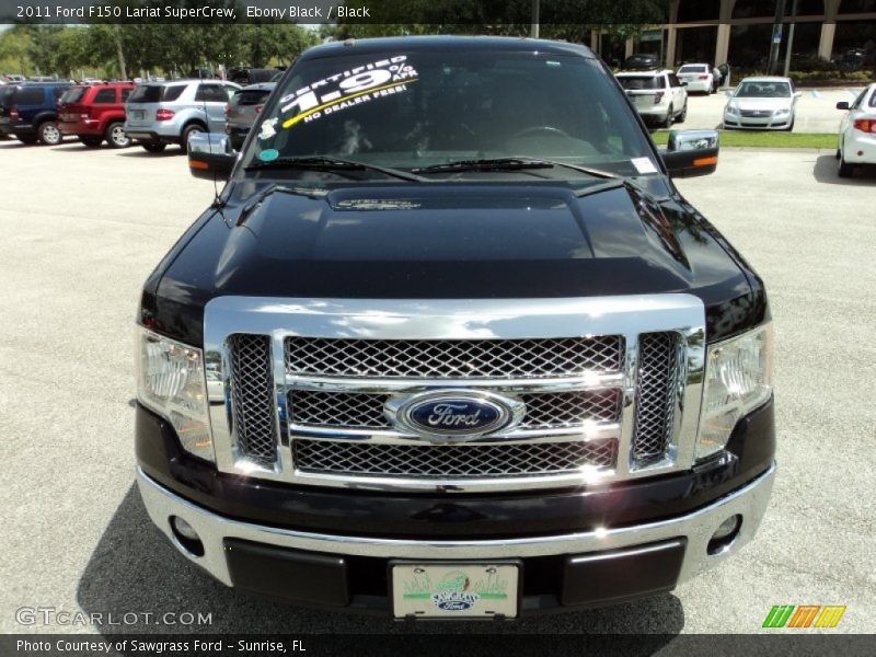 Ebony Black / Black 2011 Ford F150 Lariat SuperCrew
