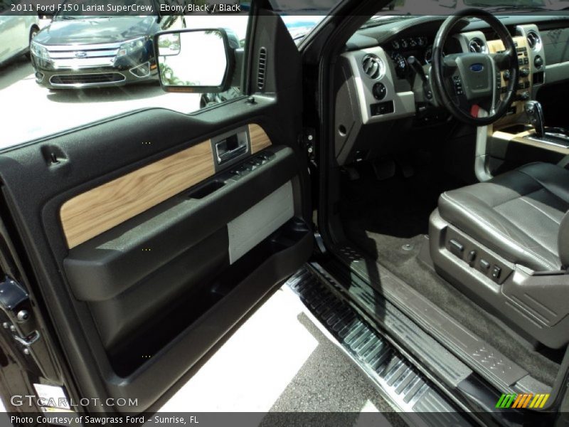 Ebony Black / Black 2011 Ford F150 Lariat SuperCrew