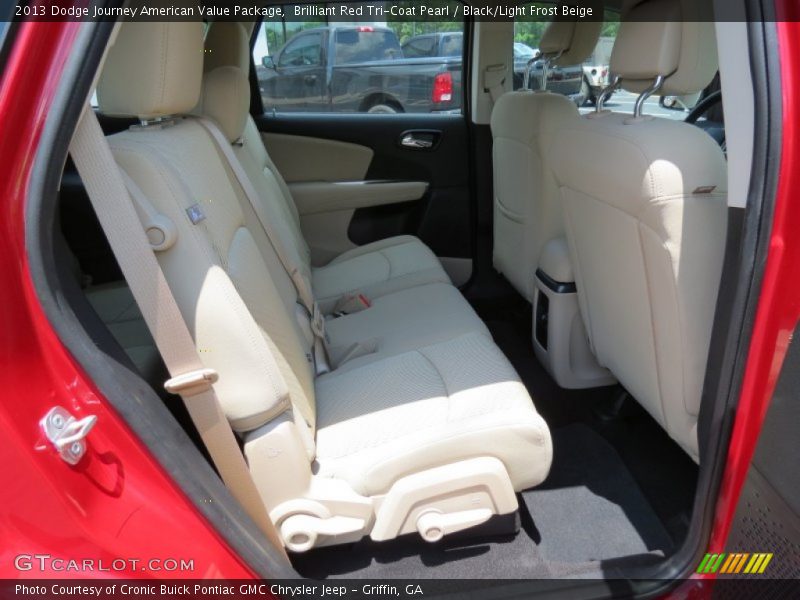 Brilliant Red Tri-Coat Pearl / Black/Light Frost Beige 2013 Dodge Journey American Value Package